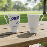 Gobelets et tasses en plastique écologiques réutilisables personnalisés 2024 avec poignée, design incassable pour café, thé, bière - Articles de boisson