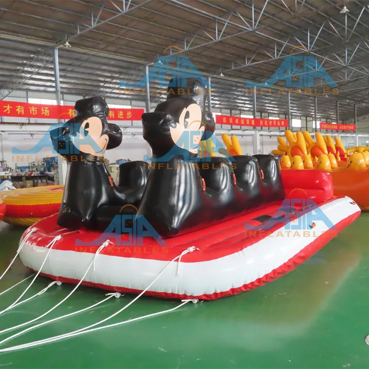 Сумасшедший дизайн, надувная лодка-банан, надувная лодка Микки Мауса, буксируемая лодка, лодка для дискотеки, НЛО, надувная лодка