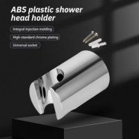 Support de Douche Multifonctionnel en Plastique Chromé Style Moderne pour Douchettes à Main et Robinets de Bidet de Salle de Bain