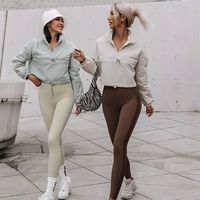 Ensemble Sur Mesure OEM pour Femmes: Sweats à Capuche, Vêtements de Sport, Pull Demi-Zip, Survêtement de Jogging, Crop Top Coupe-Vent et Pantalon Deux Pièces