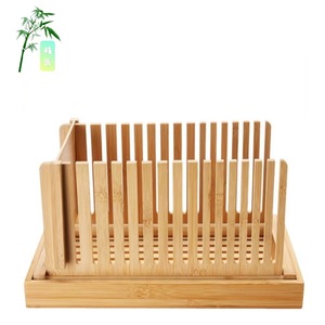 Trancheur à pain en bambou Master Craftsman avec tiroir de rangement pour usage domestique - Product Image 3