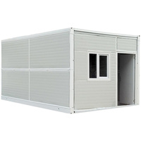 Maison conteneur modulaire pliable, conteneur plat pour maison, bureau, centre commercial, hôpital, atelier, application de conteneur détachable