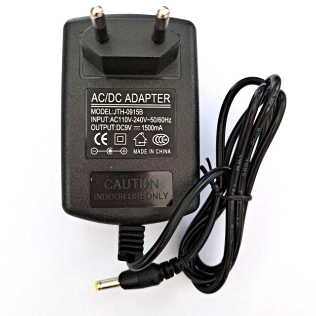 Top Producer 9V 1.5A 13.5W Universal Switching Power Adapter Charger Electric Power Supply with Short Circuit Protection