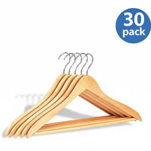 Cintre en bois fournisseur cintre en bois en gros Alibaba cintre en bois cintre en bois personnalisé cintre en bois usine en vrac en bois - Product Image 1