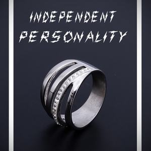 Bagues de fiançailles et de mariage vintage pour femme en acier inoxydable de haute qualité, bijoux scintillants pour dropshipping - Product Image 2