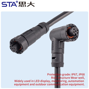 E7 kết nối không thấm nước chủ đề 3 pin thẳng nữ giao phối nam lĩnh vực Cài đặt hàng không cắm - Product Image 5