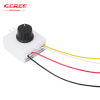 Contrôleur de moteur à courant continu à balais PWM 6V/12V 3A, interrupteur de contrôle de la température de gradation, interrupteur de contrôle de vitesse variable, régulateur progressif 6~18V