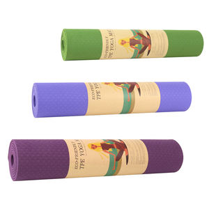 Alta calidad XINGYUN 6mm TPE doble cara antideslizante suave rebote Yoga Mat 183cm Universal fábrica logotipo personalizado al por mayor - Product Image 1