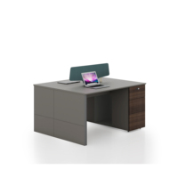 Mobilier de bureau mélaminé panneau de fibres de densité moyenne poste de travail mobilier personnalisable bureau d'ordinateur commercial bureau du personnel