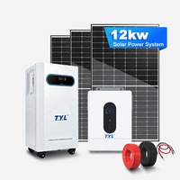 Système de stockage d'énergie domestique hors réseau MPPT 12KW 15KW 16kVA 20kVA pour famille de 3 personnes, compatible avec réfrigérateur et autres appareils électroménagers