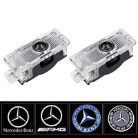 2X pour Mercedes Benz W203 W240 W209 R199 C SLK CLK SLR Classe LED Logo de Porte de Voiture Projecteur Ombre Fantôme Lumière de Bienvenue Accessoires