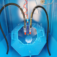 Machine de sablage automatique à tambour rotatif, sablage à baril roulant pour produits en plastique