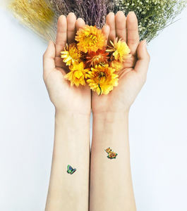 Tatouages temporaires <span class=keywords><strong>papillon</strong></span> <span class=keywords><strong>3D</strong></span> imperméables pour filles, taille petite, tendance et très demandés - Product Image 2