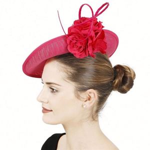 Sombrero de Plumas de Estilo Moderno para Fiesta de Té, Sombrero Aristocrático para Banquete, Tocado, Sombreros Fascinantes para Damas - Product Image 6