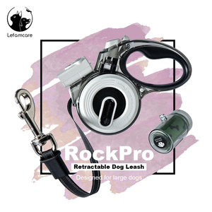Lefamcare <span class=keywords><strong>Laisse</strong></span> Rétractable Robuste <span class=keywords><strong>pour</strong></span> <span class=keywords><strong>Chien</strong></span> 5m/16ft avec Lumière LED et Sifflet Électronique, <span class=keywords><strong>Laisse</strong></span> en Nylon <span class=keywords><strong>pour</strong></span> Grands Chiens jusqu'à 50kg - Product Image 3