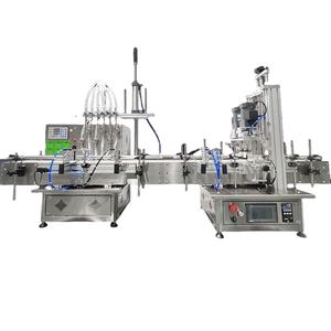 Ligne de production automatique de remplissage de liquides en bouteille, machine de remplissage et de bouchage automatique pour shampooings, produits cosmétiques, boissons et jus d'orange - Product Image 1