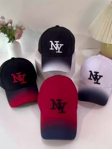 <strong>NY</strong> Embroidered Gradient Brim Baseball Cap Adjustable Dad <strong>Hat</strong> with City Logo Trendy Streetwear for Men <strong>Women</strong> - Product Image 1
