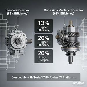 ชุดเกียร์ทดรอบแบบดาวเคราะห์ที่ผลิตด้วยเครื่อง CNC 5 แกน ความแม่นยำสูง - แรงบิดสูง ความคลาดเคลื่อนต่ำ สำหรับบริการ OEM/ODM ของยานยนต์ไฟฟ้า/ยานยนต์ไฟฟ้าพลังงานใหม่ - Product Image 1