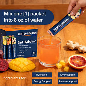 Meng Met Plantenextractmix 7 Belangrijke Elektrolytingrediënten Dagelijks Hydratatie Ondersteunen Suikervrij Kruidenelektrolytpoeder - Product Image 5