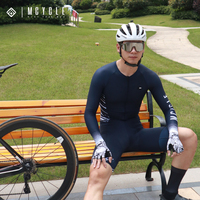 Mcycle OEM Aero Race Cutting Design Cycling Triathlon Suit Bicycle Skin Suit Ocean-blue Bike Speed Suit