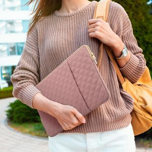 Funda para portátil con bolsillo para portátil de 15-16 pulgadas, impermeable, de poliéster, elegante funda para portátil con bolsa de accesorios - Product Image 6