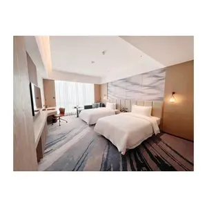 Foshan otel mobilyaları dubai king yatak odası takımı modern lüks otel mobilyası yatak odası seti otel yatak takımı mobilya