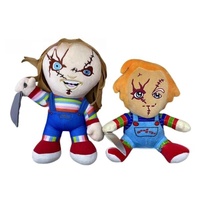 HY Vente en gros Peluche Chucky de dessin animé d'horreur réaliste, Poupées en peluche fantôme Chucky amusantes et populaires, Jouets en peluche Chucky effrayants