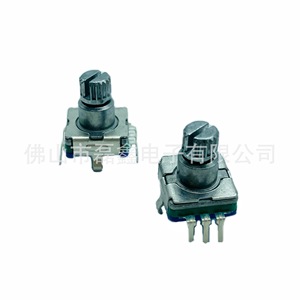 โพเทนชิโอมิเตอร์แบบหมุน Ec11 ขนาด 10 มม. เกลียว M6x0.75 พลาสติกนำไฟฟ้า 1 รอบ ไม่มีสวิตช์ - Product Image 4