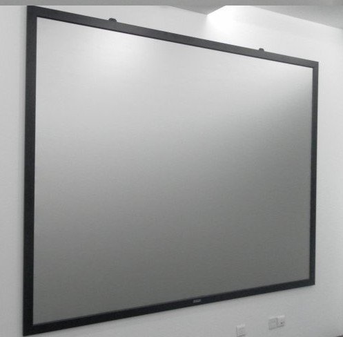 150 Inch 16:9 ALR Grey Crystal Throw Fixed Frame Projection Screen for Indoor Movie Home Theater Office