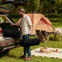 Table de pique-nique pliable portable avec sac de rangement pour le camping, la plage, le jardin, les fêtes, les barbecues, la terrasse