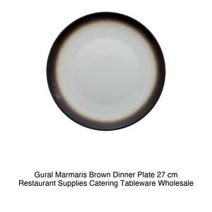 Plato Plano Marrón Marmaris 27 cm Gural -12 - Product Image 2
