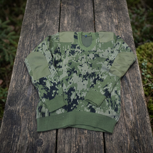 Pull tactique à imprimé camouflage vert en tricot pour l'entraînement en extérieur en hiver, vêtements de sécurité pour les agents de sécurité, utilisation en combat - Product Image 2