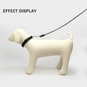 Correa de nailon para perro mascota ajustable duradera 2 en 1 cuerda de tracción correas para caminar para mascotas con asa - Product Image 6