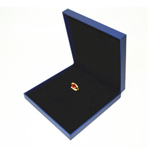 Phổ Biến Kết Cấu Giấy Màu Xanh Màu Sắc Có Thể Tháo Rời Nhung Chèn Tùy Chỉnh Trang Sức Set Box Cho Vòng Vòng Đeo Tay Mặt Dây Chuyền Đá Quý Bao Bì - Product Image 5