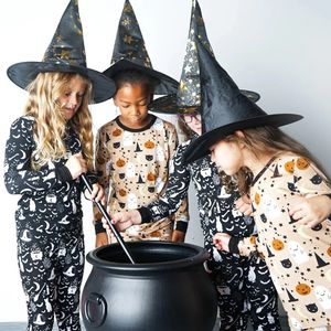 Ensemble de pyjamas unisexes pour enfants Halloween, imprimé Trick or Treat, manches longues, confortable et doux, pour la nuit de carnaval - Product Image 2