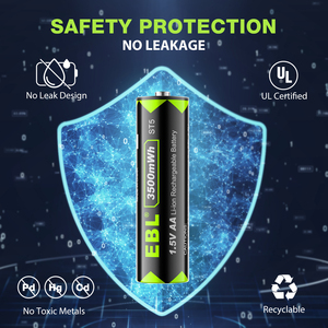 Pilas AA de Litio Recargables <span class=keywords><strong>EBL</strong></span> de 1.5V, Batería Doble A - Product Image 6