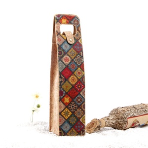 ถุงของขวัญไวน์คอร์กคริสต์มาสขายส่งยอดนิยม  กระเป๋าใส่ขวดแบบสั่งทำได้ เป็นมิตรกับสิ่งแวดล้อม ทนทาน ของขวัญและอุปกรณ์เสริม - Product Image 4