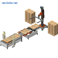 Machine à palettes en bois Saifan, longueur 750-1300 mm, machine manuelle de fabrication de palettes avec certification CE ISO