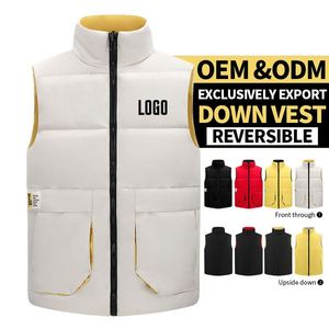 New Arrival Winter Sleeveless Warm Puffer <b>Vest</b> for Men Waistcoat <b>Down</b> Cotton <b>Vest</b> Outdoor in Stock Custom logo <b>Vests</b> for <b>Women</b> - Product Image 2