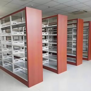 Estantería de metal ajustable Scaffale Libreria Rak Buku Libreros para biblioteca Escuela Oficina Dormitorio Sala de estar y Hospital - Product Image 4