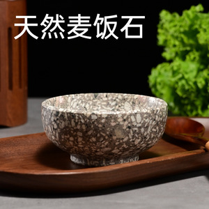 Maifan Stone Bowl Natural Rock Material Handmade Oriental Style Rice Soup Bowl Kitchenware - Product Image 4