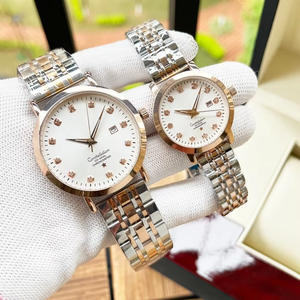 Reloj de Lujo de Alta Gama con Movimiento de Cuarzo Preciso, Espejo de Zafiro, Correa de Desmontaje Rápido y Esfera con Diseño Solar para Omega - Product Image 1