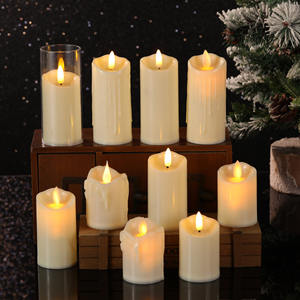 Vela Led Electrónica que Simula <span class=keywords><strong>la</strong></span> Llama Oscilante <span class=keywords><strong>de</strong></span> Cera Derretida, Usada como Accesorio Decorativo para Oración y Bodas - Product Image 1