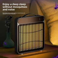 Lampe anti-moustiques électrique murale alimentée par USB, lumière ultraviolette, tuerie automatique des insectes, couverture de 20 à 50 m pour la maison