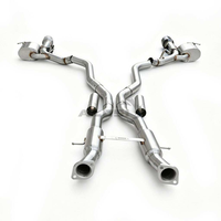 Échappement arrière en acier inoxydable T-304 pour Dodge Challenger Hellcat Charger SRT Redeye 6.2T, performance de course personnalisée à haut débit