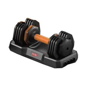 Halteres monocomando 25 lbs, treino, fitness, academia, ajustável, novidade