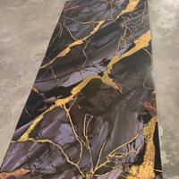 Longtime PVC pizarra de carbono tablero de mármol panel de pared PVC UV hoja de mármol hoja de paneles de pared pizarra de carbono mármol