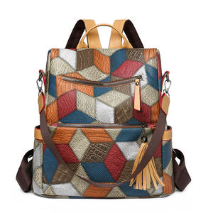 2024 rétro dames sac à dos haut de gamme Texture grande capacité léger pour les voyages de loisirs polyvalence à la mode - Product Image 3