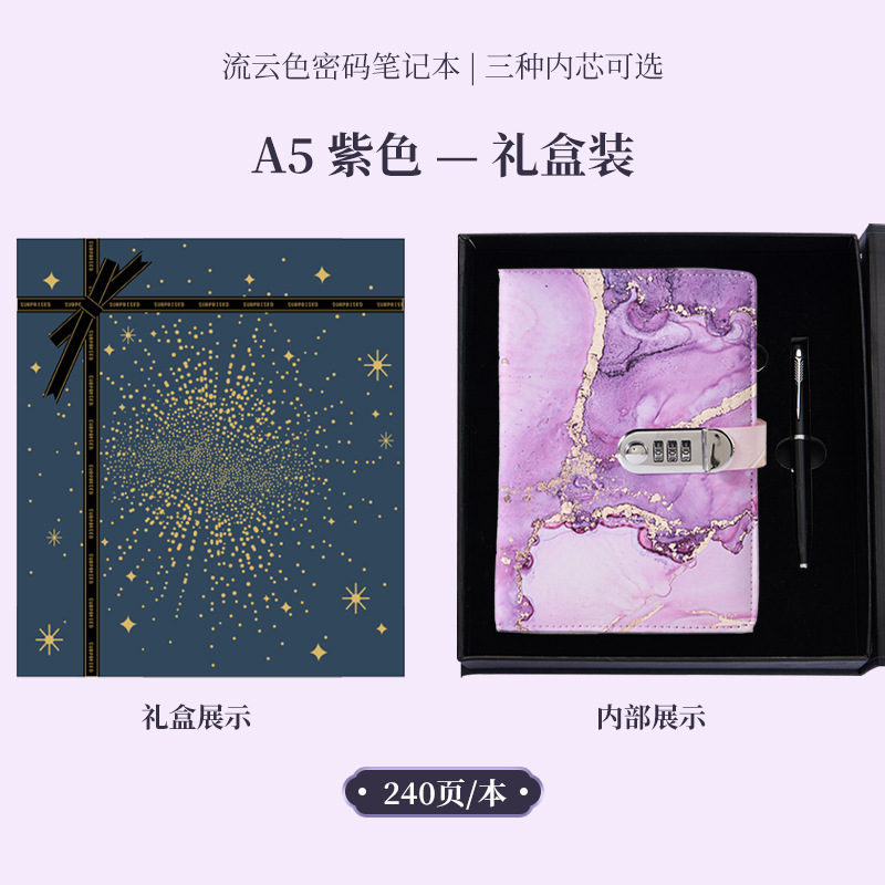 Penna in confezione regalo viola