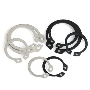 DIN471 E-clip anillos de resorte de acero plateado anillos de retención circlips/anillo de retención tipo C/circlips/arandela de bloqueo de extremo abierto